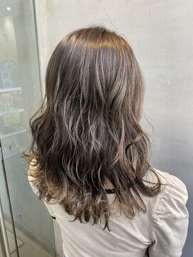 ソワン ドゥ ブレス 今里店(soin de brace) 暗髪透明感　シフォンベージュ