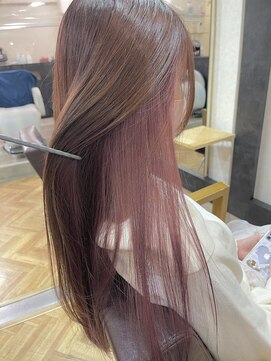 ビー オン ディー ヘア 池袋(BonD hair) #インナーラベンダーピンク【池袋/髪質改善/ハイライト】