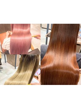 “髪質改善特化サロン”カラーやパーマ繰り返すダメージにお悩みの方にオススメ♪髪質改善トリートメント。