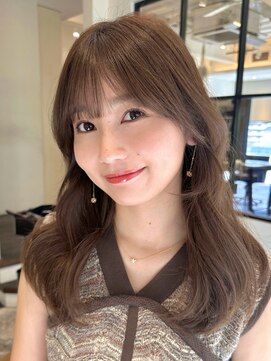 ローネス ギンザ(LONESS ginza) レイヤー/顔まわりカット/グレージュ/暗めカラー/韓国/髪質改善