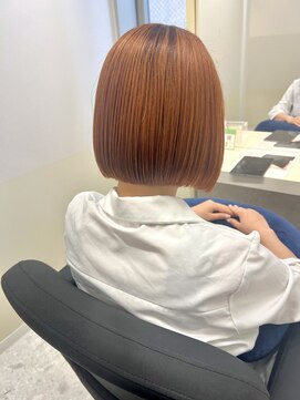 トッカ ANNEX京都河原町(tocca) オレンジ×ボブ