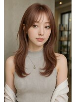 エント(ent)&nbsp;小顔レイヤー＊モカブラウン