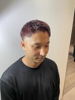 アンドアイズム(and.I'sm)&nbsp;刈り上げショート/ダブルカラー/ワインレッド