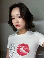 アイティーバイアルバム 八王子店(IT by ALBUM)&nbsp;ミディアム顔周りレイヤー韓国ヘア暗めカラー_ba561572