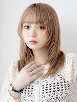 エミュー 大船店(emue)&nbsp;大船ブリーチダブルカラーミルクティーベージュデザインカラー