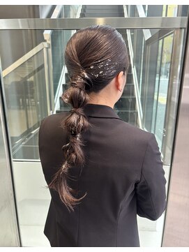 エアー 銀座タワー(AIR) 結婚式お呼ばれヘア/ヘアセット/ヘアアレンジ/玉ねぎヘア
