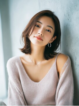 ロッソ ヘアアンドスパ 谷塚店(Rosso Hair&SPA) 前髪顔まわりカット/外ハネボブ/丸みボブ/ショートボブ