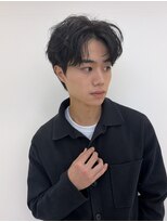 ハニー 町田(HONEY)&nbsp;シャドウパーマ/アップバング/刈り上げなし/黒髪 2