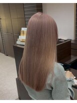 ブルーテーフ(Bleu Terre) 盛岡【ペールピンクベージュ】ブリーチ技術お任せください