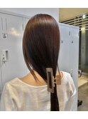 オレンジブラウン × ゆるっとアレンジ
