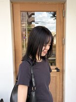 リコ(Lico) 切りっぱなしボブ×顔周りレイヤー◎