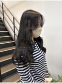 20代30代大人可愛い透明感ネイビーイヤリングカラー