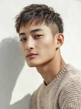 メンズイケメンパラダイス(Men'sイケメンパラダイス)&nbsp;Men's刈り上げベリーショート/ダブルカラー/Men's眉毛カット