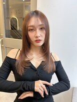 全席個室美容室 Zina津田沼 髪質改善/縮毛矯正【ジーナ】&nbsp;髪質改善　ピンクブラウンカール　美髪【Zina 津田沼】
