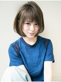 6/8open!ひし形シルエットグレージュエアリーショート