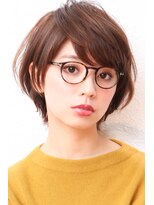 モニカ 西宮北口(Monica)&nbsp;大人かわいいグレージュ小顔ナチュラルショートボブ