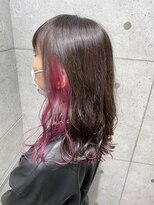 ヘアサロン ドットプラス 町田店(dot. plus)&nbsp;インナーカラー ピンクバイオレット