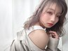 【人気NO.2】カット+質感再生カラー(全体)+4STEPトリートメント ￥21000→