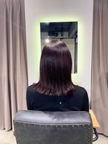 ブリーチなしのレッドパープル