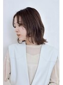 レイヤーボブ/オリーブグレージュ/透明感カラー【ROOF用賀】
