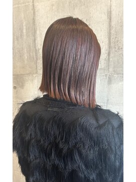 アーチ ブランチ 岡山北長瀬店(ARCH) ピンクブラウン/切りっぱなしボブ