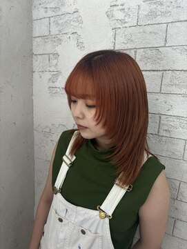 プライズ 錦糸町北口店(prize) ★レイヤーカット/オレンジカラー