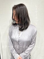 ウニレ バイ センス(unire by sense)&nbsp;【飾磨/姫路】大人女性のレイヤーカット/グレージュカラー