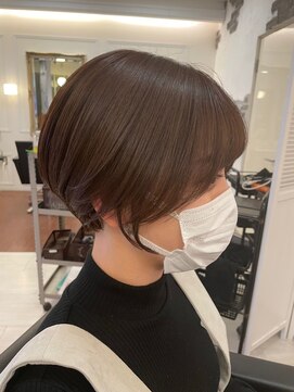 ジョイス(JOYCE) ひし形ショート　髪質改善ボブイルミナカラー顔周りレイヤー