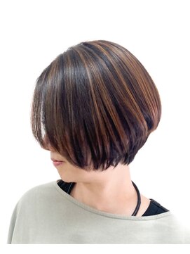 黄ぐまくん美容室 ショートボブ