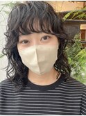黒髪ハードパーマ