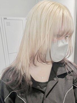 ジィルム(XELM) レイヤーカットミルクティーベージュケアブリーチダブルカラー