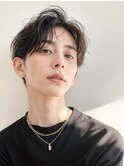 20代30代40代　ほつれセンターパート黒髪ビジネス＃13