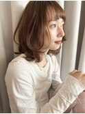 レイヤーボブ外ハネボブレイヤーパーマウルフボブ顔まわりカット