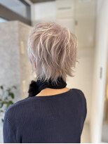 ムーン バイ ケンジ(moon by KENJE)&nbsp;小顔ショート/ベリーショート/ブリーチ　ブロンド/ウルフ