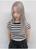 ホワイトミルクティー×レイヤーカット