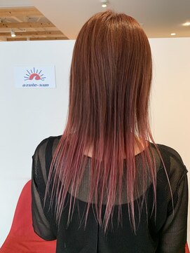 アズールサン 草加西口店(azule-sun) グラデーションカラー,ピンクカラー,ミルキーピンク【草加】