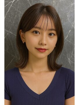 サードバイローラン(THiRD by ROULAND) 【THiRD】オリーブグレークラゲヘアーココアベージュ