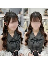 ヘアセットアリエス(aries)&nbsp;ハーフアップ