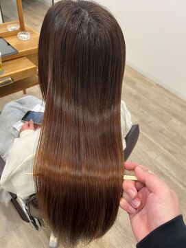 髪質改善カラーツヤロング