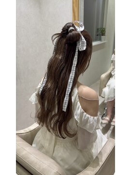 ホワイト(White) お呼ばれヘアセット