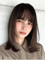 アンドレイ 表参道(andrey) 着物ヘア/ダークアッシュ/ミディアムレイヤーカット/表参道