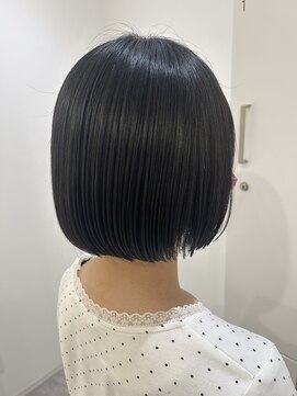 グラムヘアー(GLAM HAIR) 黒髪×タッセルボブ
