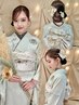 【R9年度成人式】振袖お着付け＋ヘアセットうなじシェービング付き￥29890