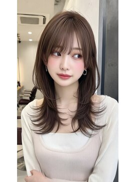 ノイエ 原宿 北参道(NoIE) レイヤーカット顔周りカットミディアムレイヤーハッシュレイヤー