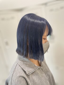 ケンジ 平塚 アネッタ(KENJE annetta) 【インナーカラー特集】ブルー×ブラック