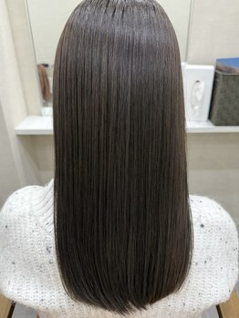 インス 奈良柏木店(INCE)の写真/【INCE HAIR】『柔らかい質感と透明感が叶う』ただまっすぐなだけじゃないうるツヤ縮毛矯正