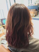 ルフ ヘアーデザイン(ruf hair design) 【ruf  hair design】グラデーションピンクカラー ミィデイアム 