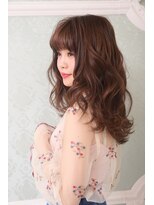 ヘアーズ ベリー 瓢箪山店(hairs BERRY) 小顔ダブルバング＿ブランジュ＿グラデーションカラー