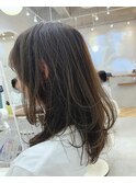 透ける髪シークレットハイライト◎ラテグレージュ/グレージュ