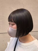 ノイ(neu)&nbsp;ツヤツヤ暗髪プツっとボブ【静岡/髪質改善/オーガニックカラー】